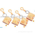 3D silicone mini notebook keyring/key holder/keychain